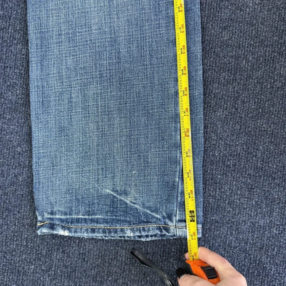 American Eagle Jeans Womens 26x28 Medium Wash Blue Denim Relaxed Straight Casual - Picture 8 of 13